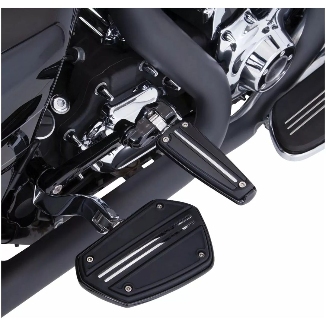 Fotplatta Twin Rail Svart/krom CIRO – bild 2