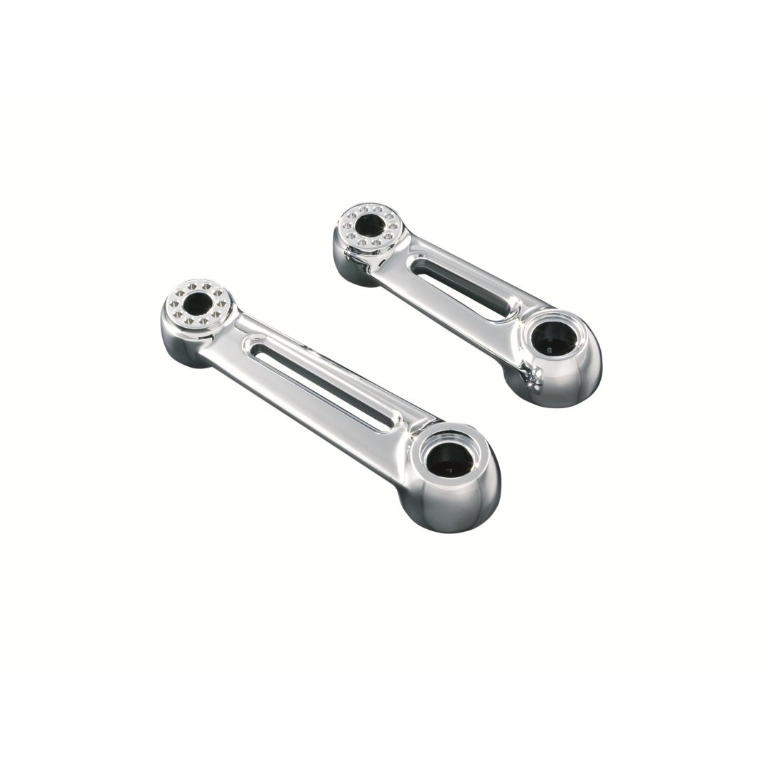Fotplattor Ergo Cruise Gl1500C Krom/Svart KURYAKYN Kort ersättningsarm 11,5 cm – bild 2