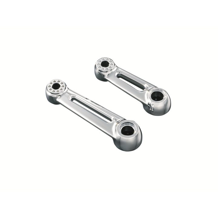 Fotplattor Ergo Cruise Gl1500C Krom/Svart KURYAKYN Kort ersättningsarm 11,5 cm – bild 2