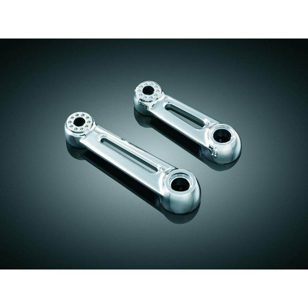 Fotplattor Ergo Cruise Gl1500C Krom/Svart KURYAKYN Kort ersättningsarm 11,5 cm