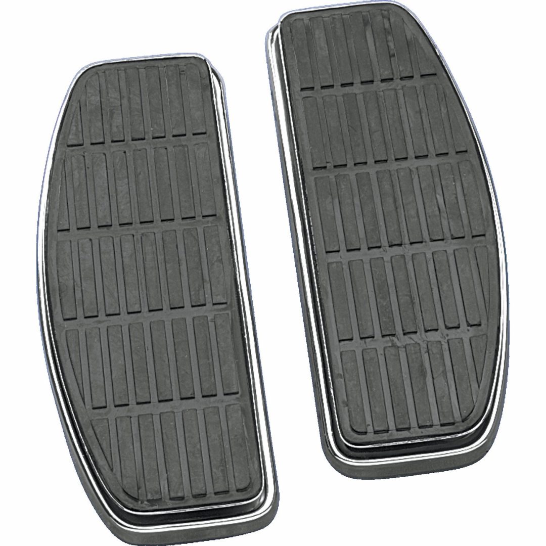 Fotplattor OEM Replacement Svart Krom DRAG SPECIALTIES FLOORBOARDS 80-12FLT FLHT