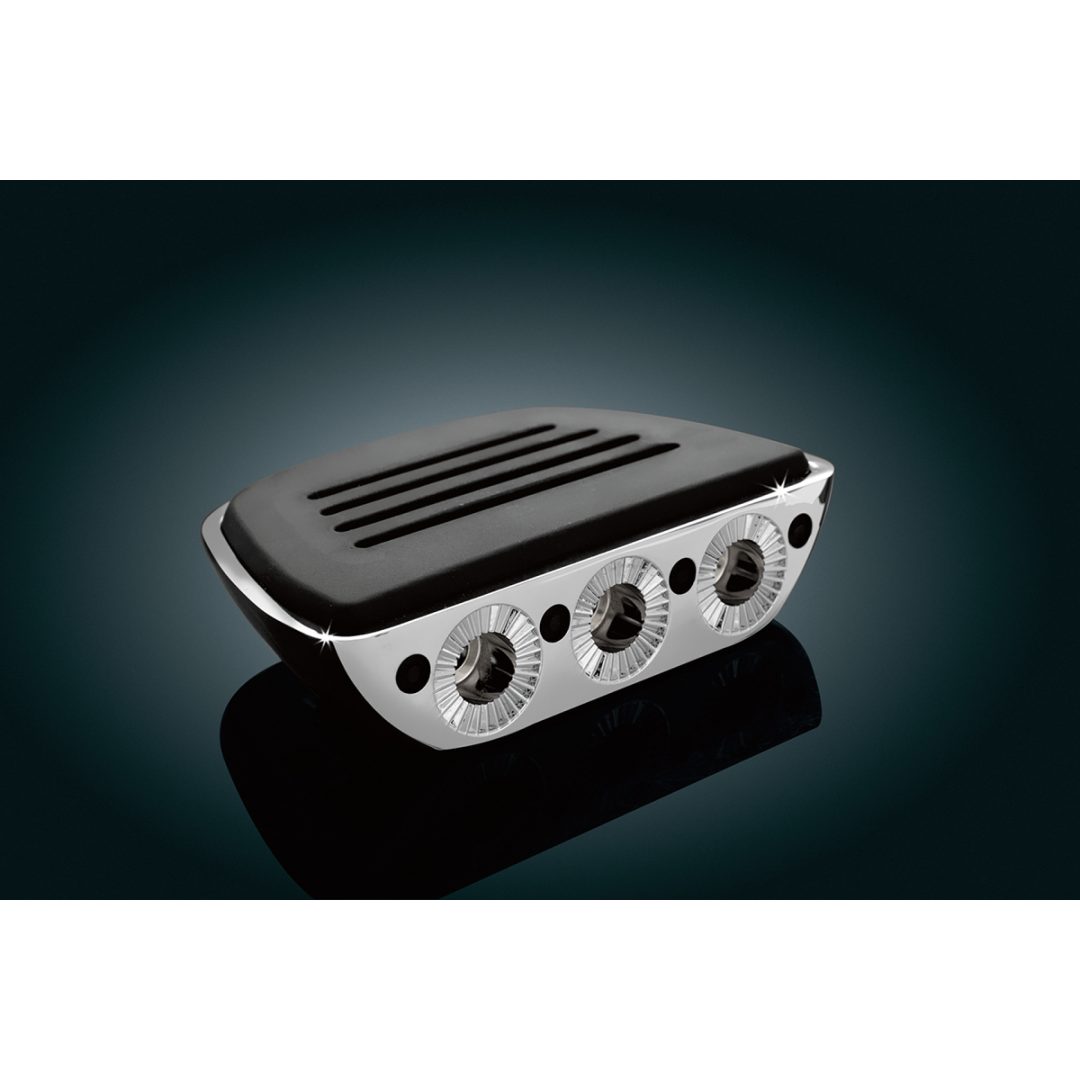 Fotplattor PREMIUM MINI Svart/Silver KURYAKYN Utan montering – bild 2