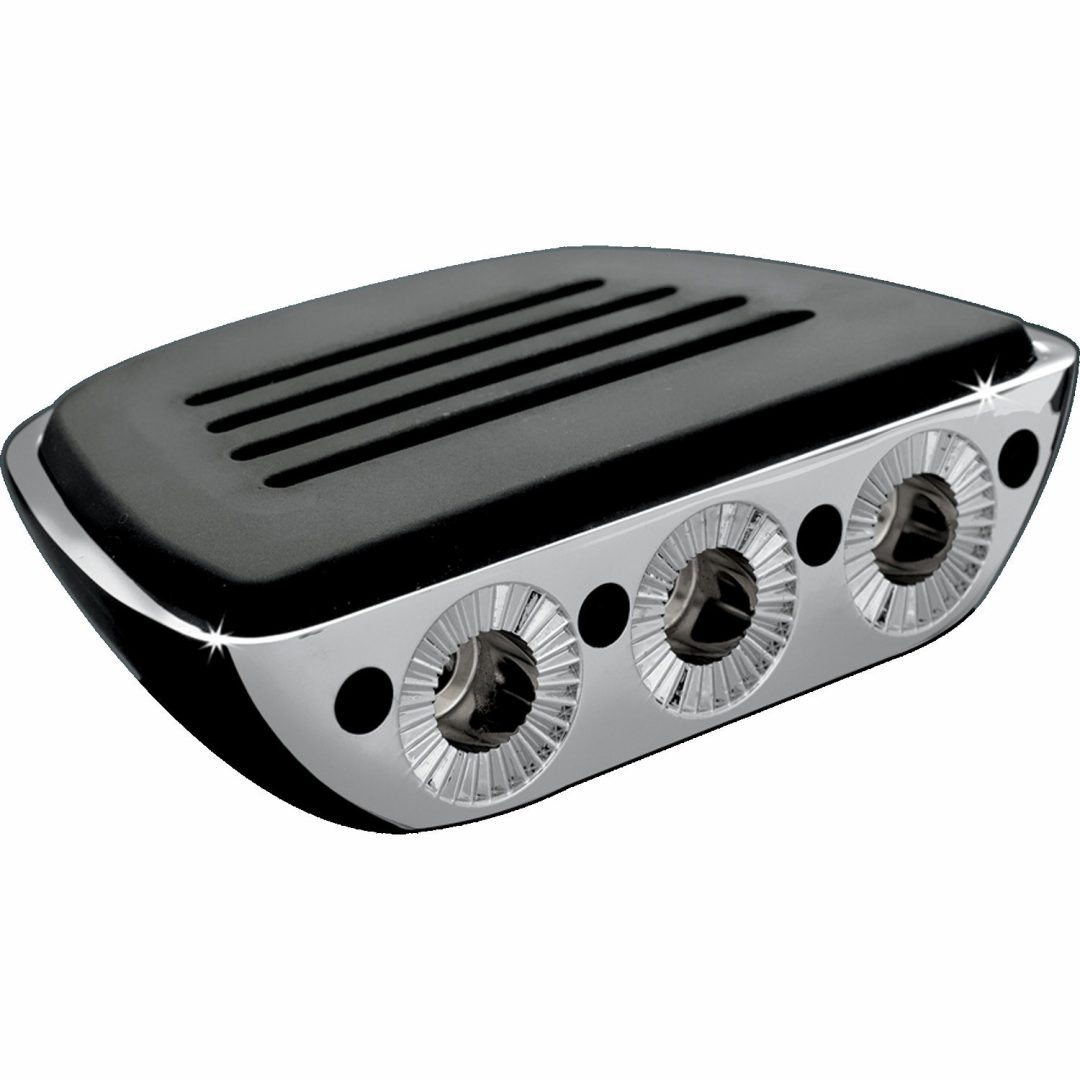 Fotplattor PREMIUM MINI Svart/Silver KURYAKYN Utan montering
