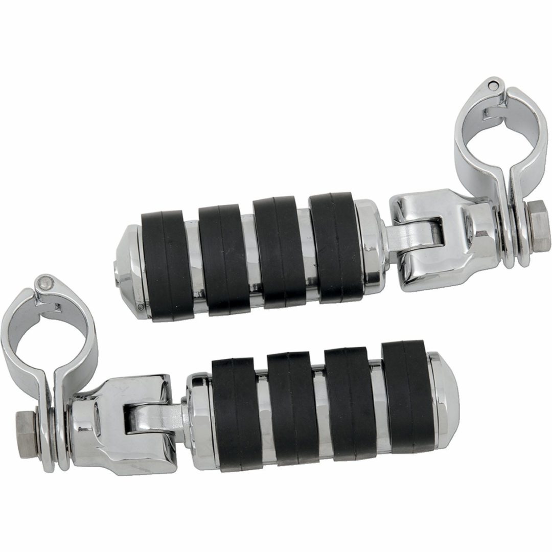 Fotplattor Tour-Tech Clevis Quick Clamps Krom/Svart KURYAKYN Large 32 mm