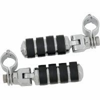 Fotplattor Tour-Tech Clevis Quick Clamps Krom/Svart KURYAKYN