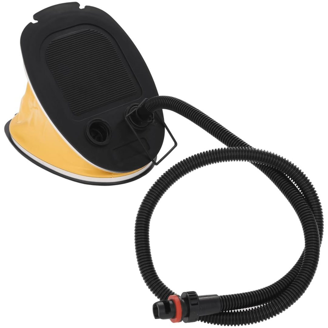 Fotpump 26x18 cm PP och PE grå och gul vidaXL – bild 2