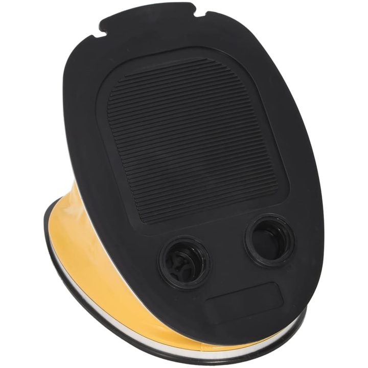 Fotpump 26x18 cm PP och PE grå och gul vidaXL – bild 3