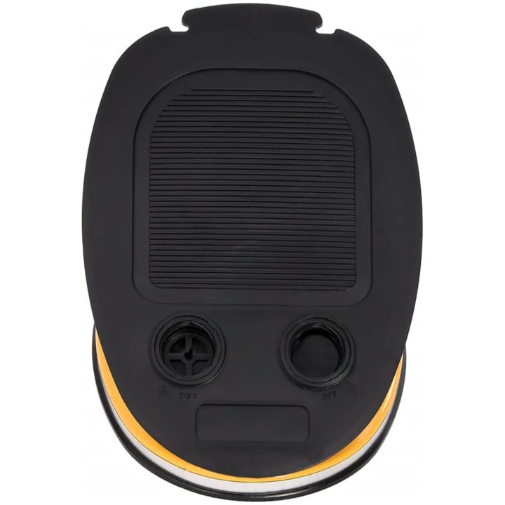 Fotpump 26x18 cm PP och PE grå och gul vidaXL – bild 4