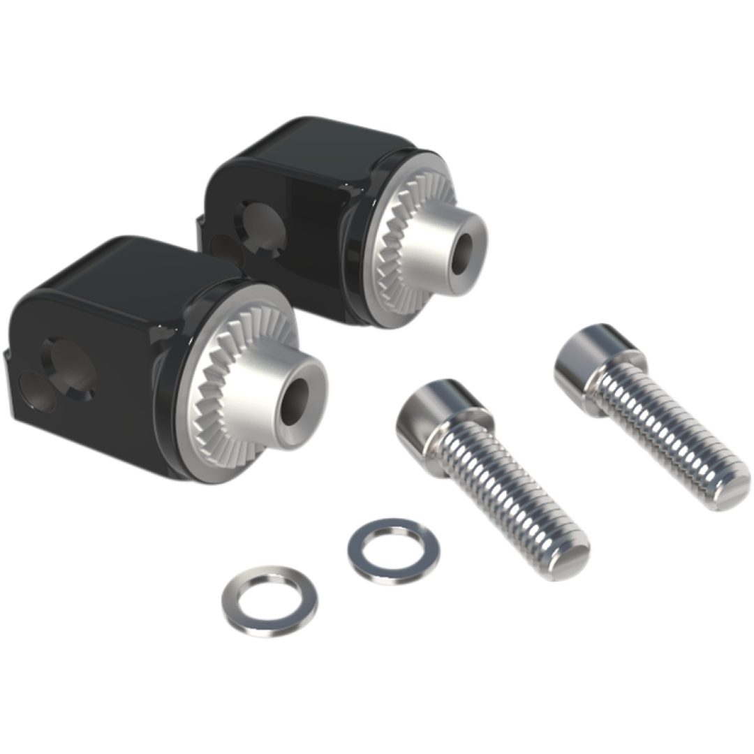 Fotstöd Adapter Svart/krom CIRO