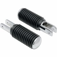 Fotstöd Krom Med Gummihylsor Svart/krom/polerad DRAG SPECIALTIES