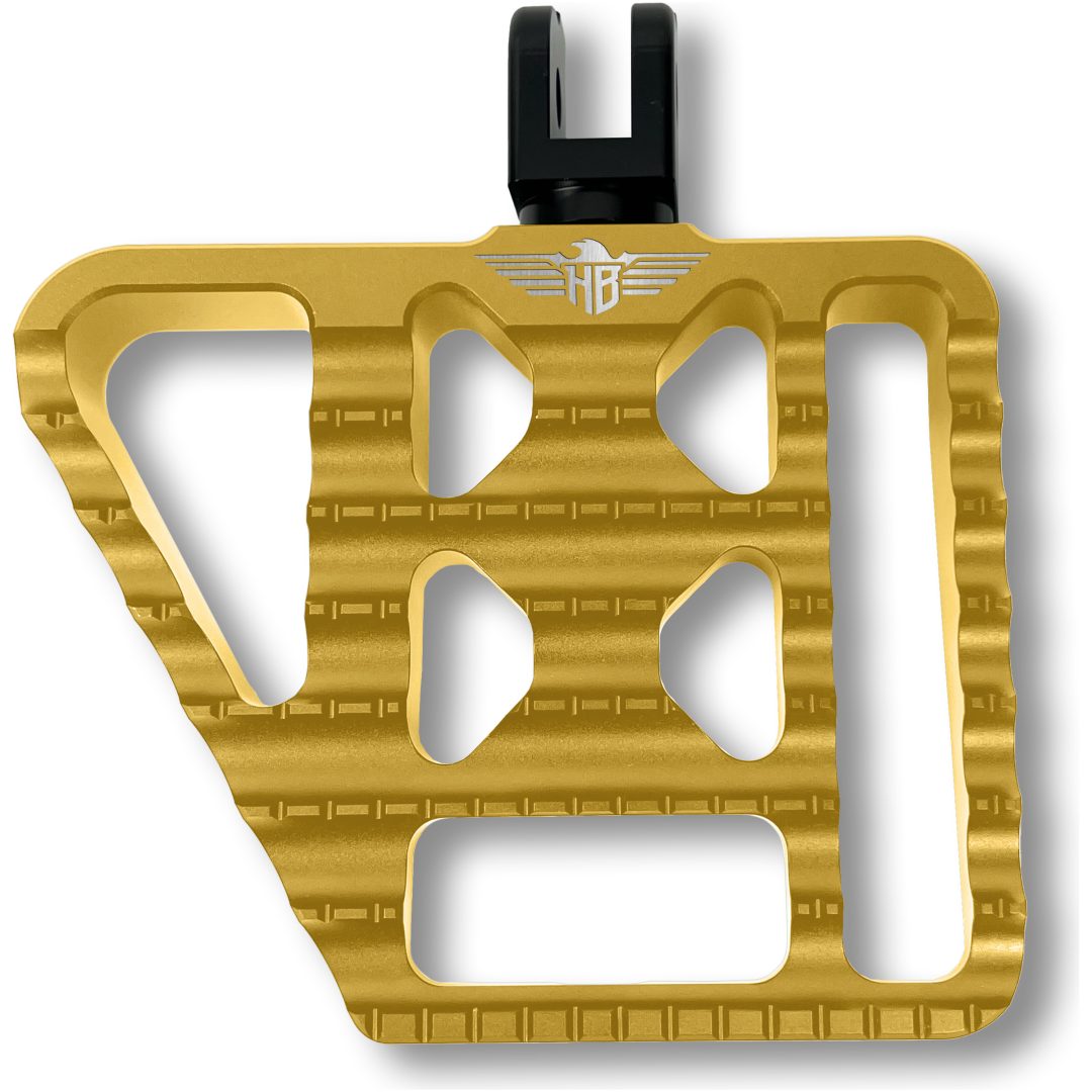Fotstöd Mini-floorboard Guld HEINZ BIKES Passagerare – bild 2