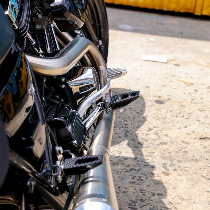 Fotstöd P-54 Slim Svart Anodiserad THRASHIN SUPPLY CO. Fotpinnar – bild 2