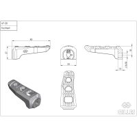 Fotstöd Uf20 Svart GILLES TOOLING