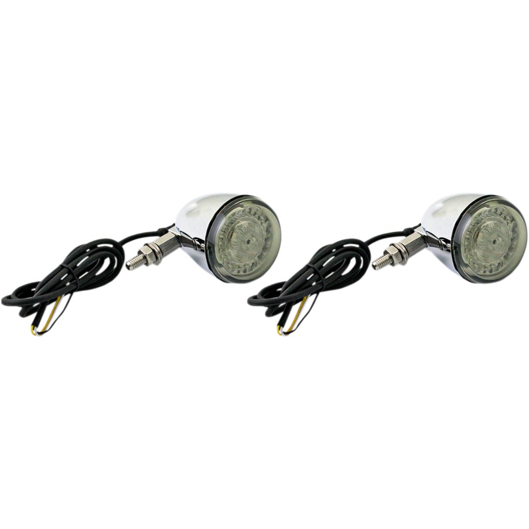 Framblinkers Dynamic Ringz Klar/Rökfärgad/Krom CUSTOM DYNAMICS Blinkersenhet