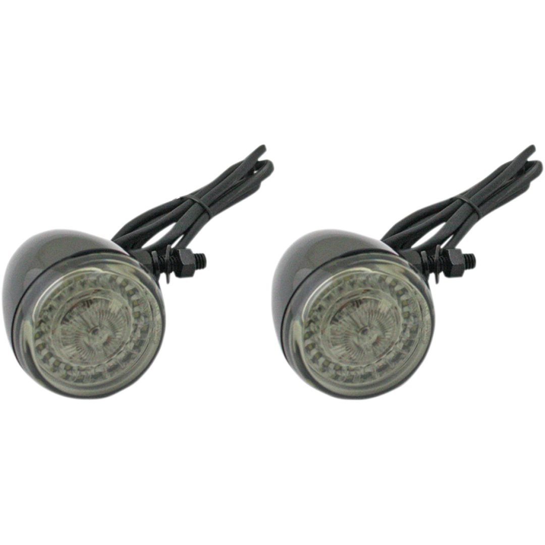 Framblinkers Dynamic Ringz Klar/Rökfärgad/Svart CUSTOM DYNAMICS Blinkersenhet