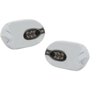 Framblinkers Led Elypse Klar/Rökfärgad/Krom KODLIN USA