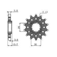 Framdrev 520 Powerdrive Stål SUNSTAR
