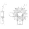 Framdrev 520 Powerdrive Stål SUNSTAR 17 Kugg – miniatyr 1
