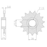 Framdrev 520 Powerdrive Stål SUNSTAR