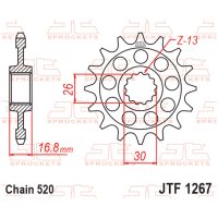 Framdrev Bullerfri 1267 Stål JT SPROCKETS