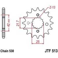 Framdrev Ljudfri JT SPROCKETS