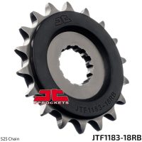 Framdrev Rubber-Cushioned Svart Stål JT SPROCKETS