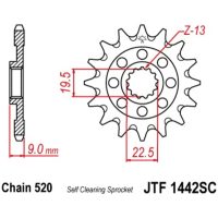 Framdrev Självrensande JT