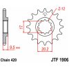 Framdrev Stål JT 13 kugg – miniatyr 3