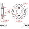 Framdrev Stål JT 14 kugg - Stål - Fram (520 kedja) – miniatyr 3