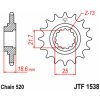 Framdrev Stål JT 14 kugg - Stål - Fram (520 kedja) – miniatyr 3