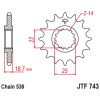 Framdrev Stål JT 15 kugg / 530 – miniatyr 3