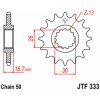 Framdrev Stål JT 15 kugg - Stål - Fram (530 kedja) – miniatyr 3