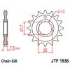 Framdrev Stål JT 16 Kugg / 520 – miniatyr 2