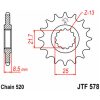 Framdrev Stål JT 16 kugg - Stål - Fram (520 kedja) – miniatyr 3