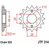 Framdrev Stål JT 16 kugg - Stål - Fram (525 kedja) – miniatyr 3