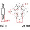 Framdrev Stål JT 17 kugg - Stål - Fram (525 kedja) – miniatyr 3