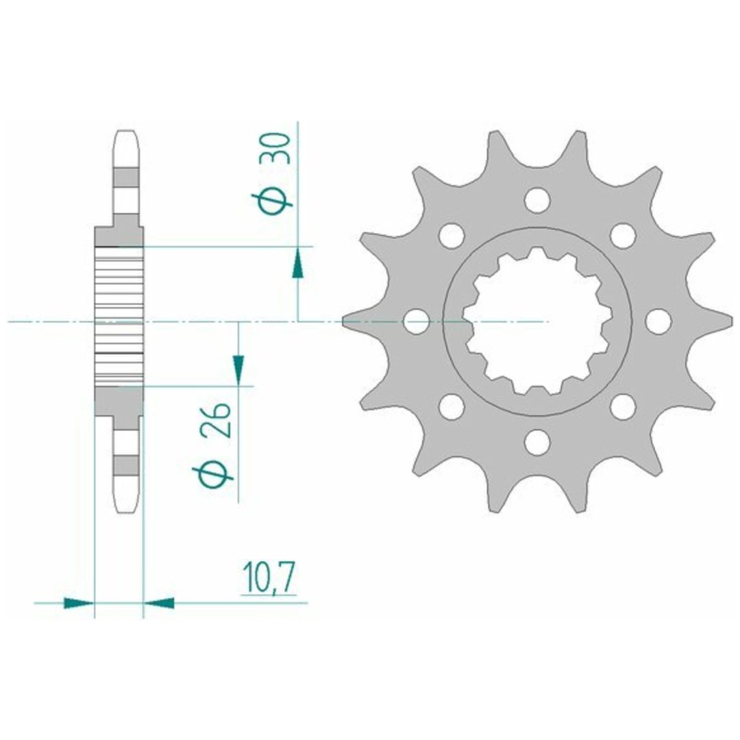 Framdrev Stål Racing Afam 520