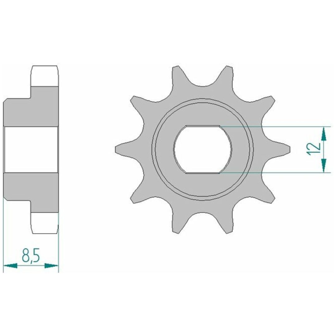 Framdrev Stål Standard Afam 415