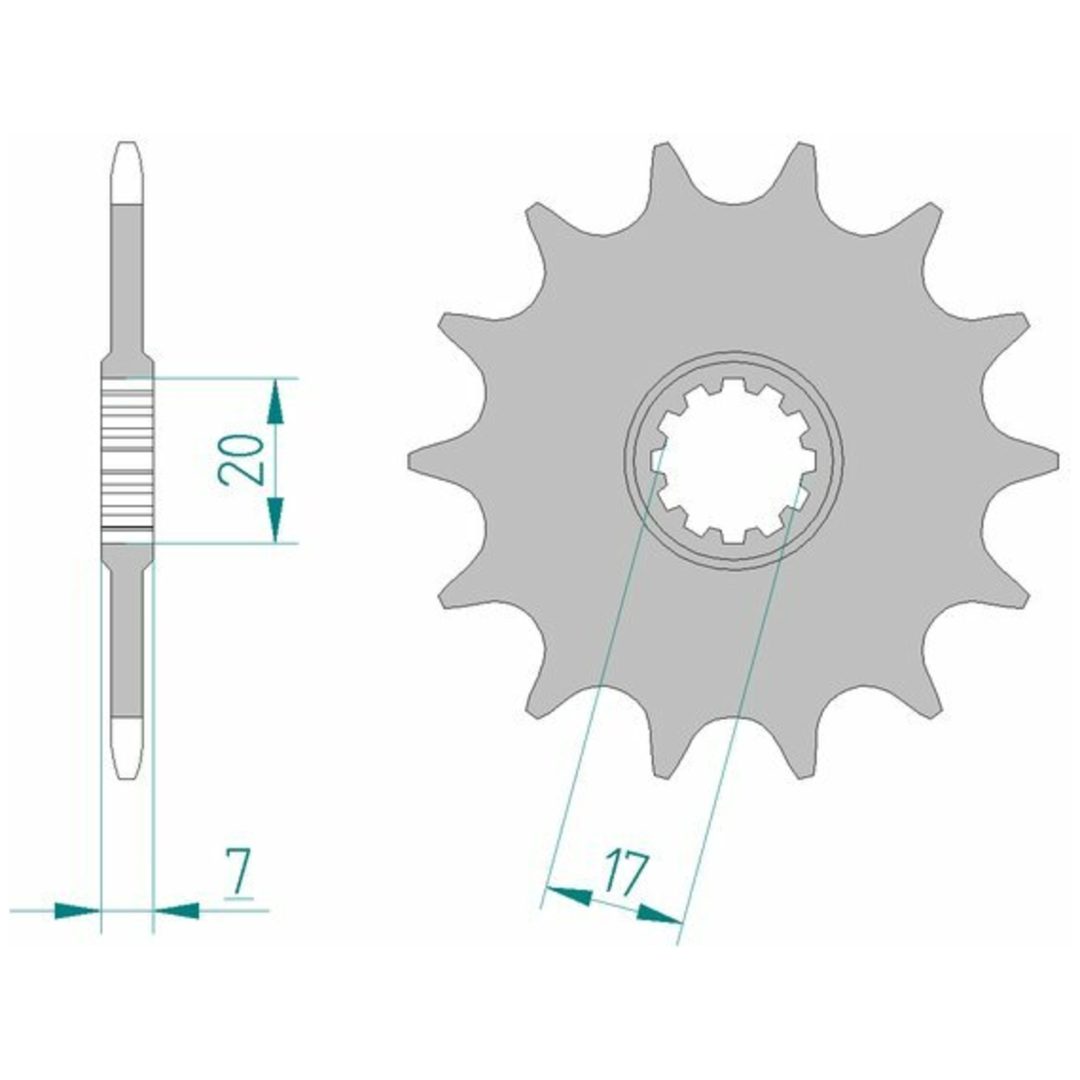 Framdrev Stål Standard Afam 415