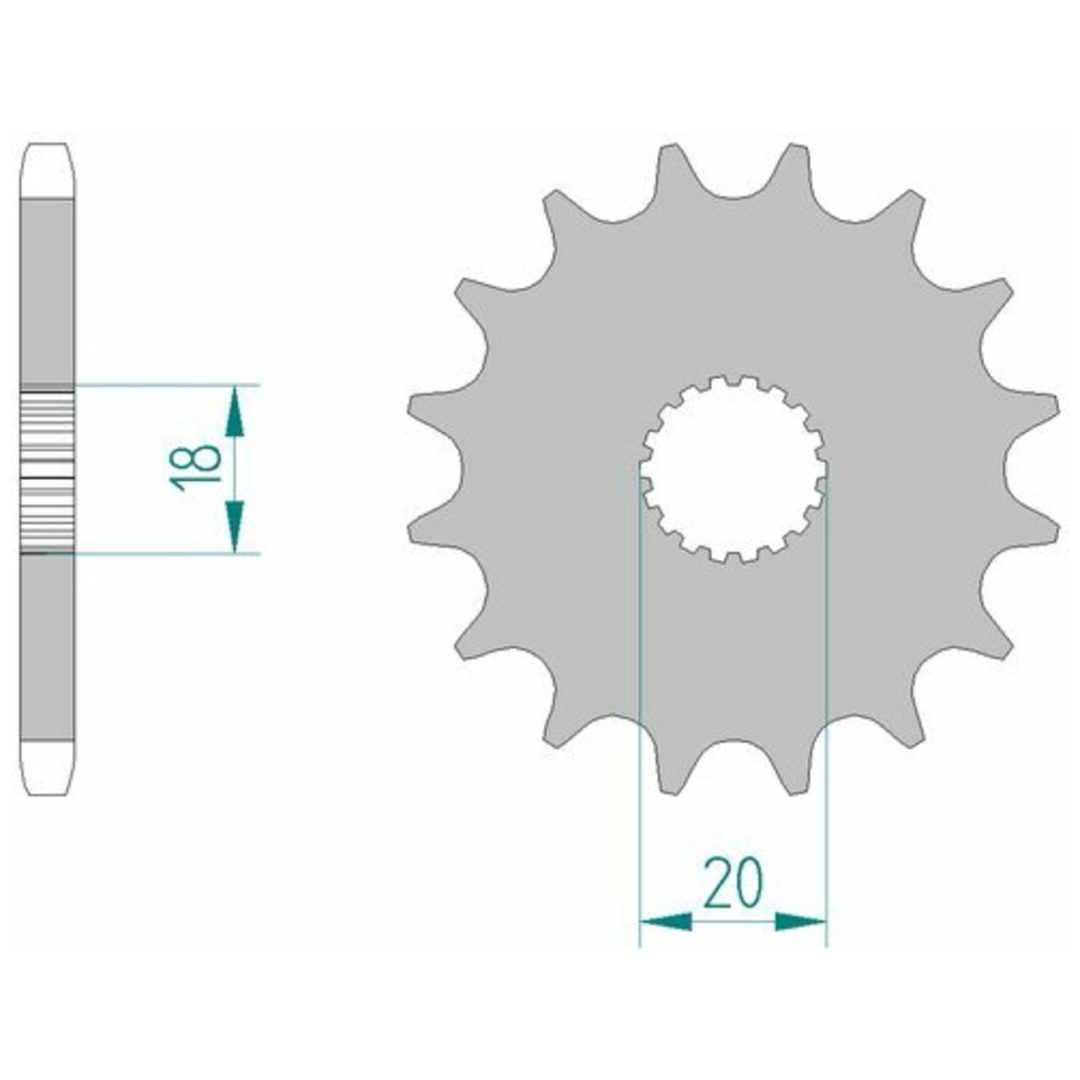 Framdrev Stål Standard Afam 428