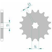 Framdrev Stål Standard Afam