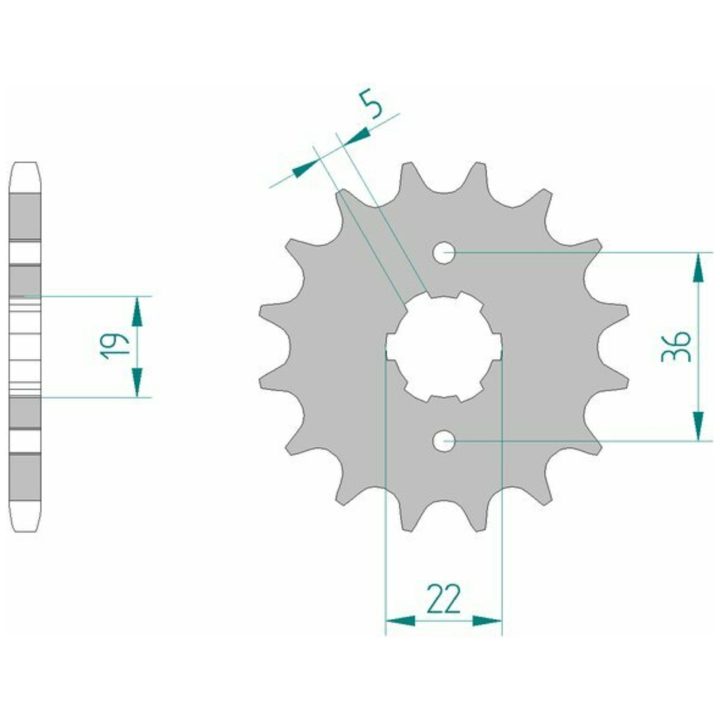 Framdrev Stål Standard Afam 428 – bild 2