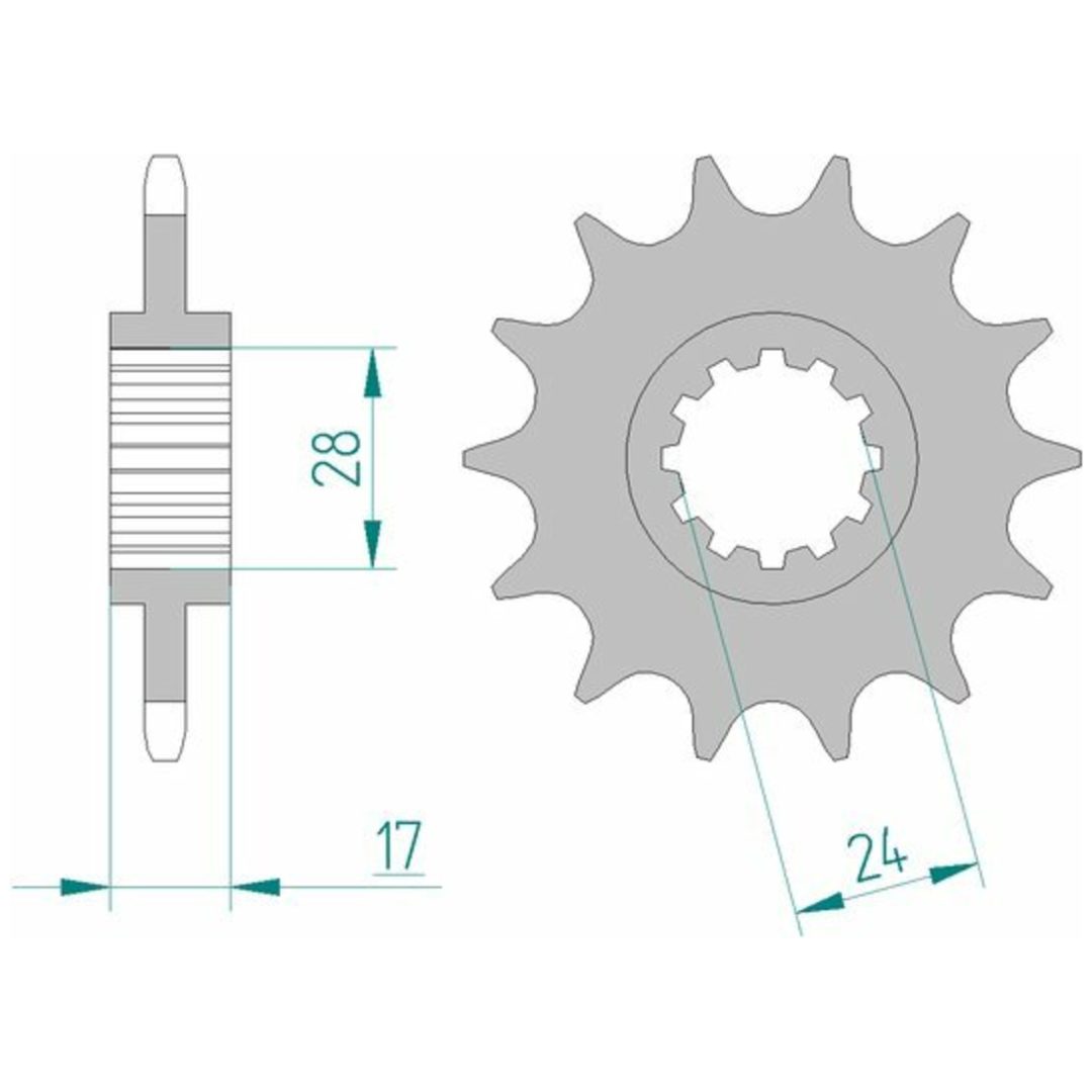 Framdrev Stål Standard Afam 520