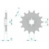 Framdrev Stål Standard Afam 520 – miniatyr 1