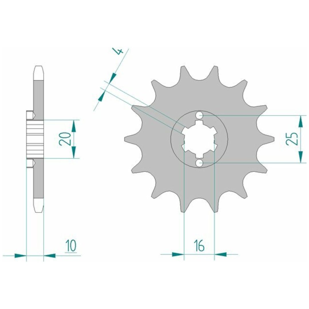Framdrev Stål Standard Afam 520