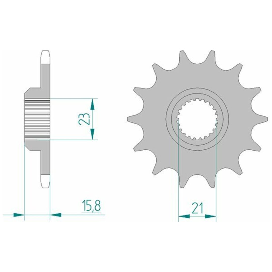 Framdrev Stål Standard Afam 520