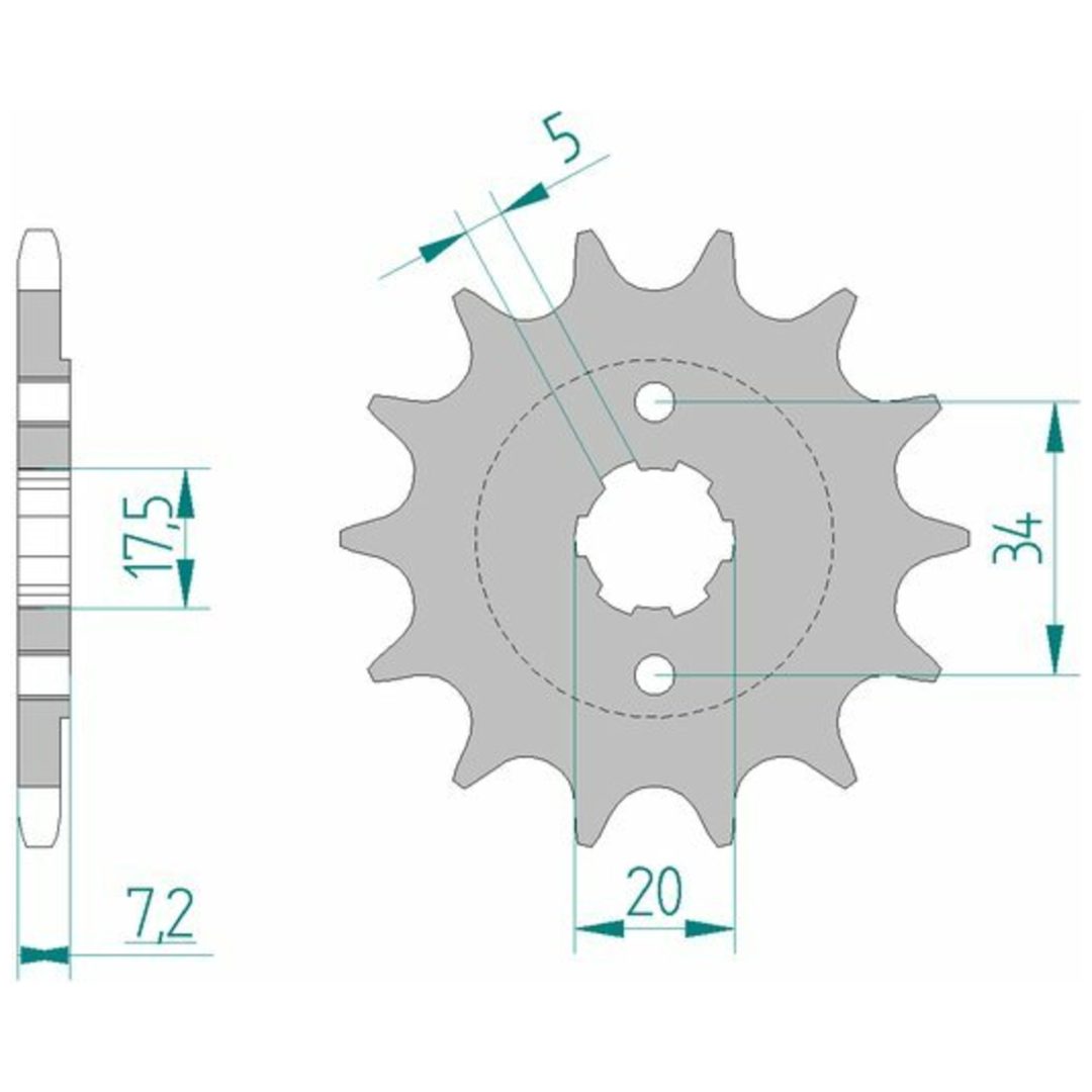 Framdrev Stål Standard Afam 520
