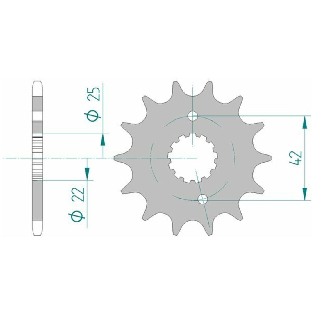 Framdrev Stål Standard Afam 520