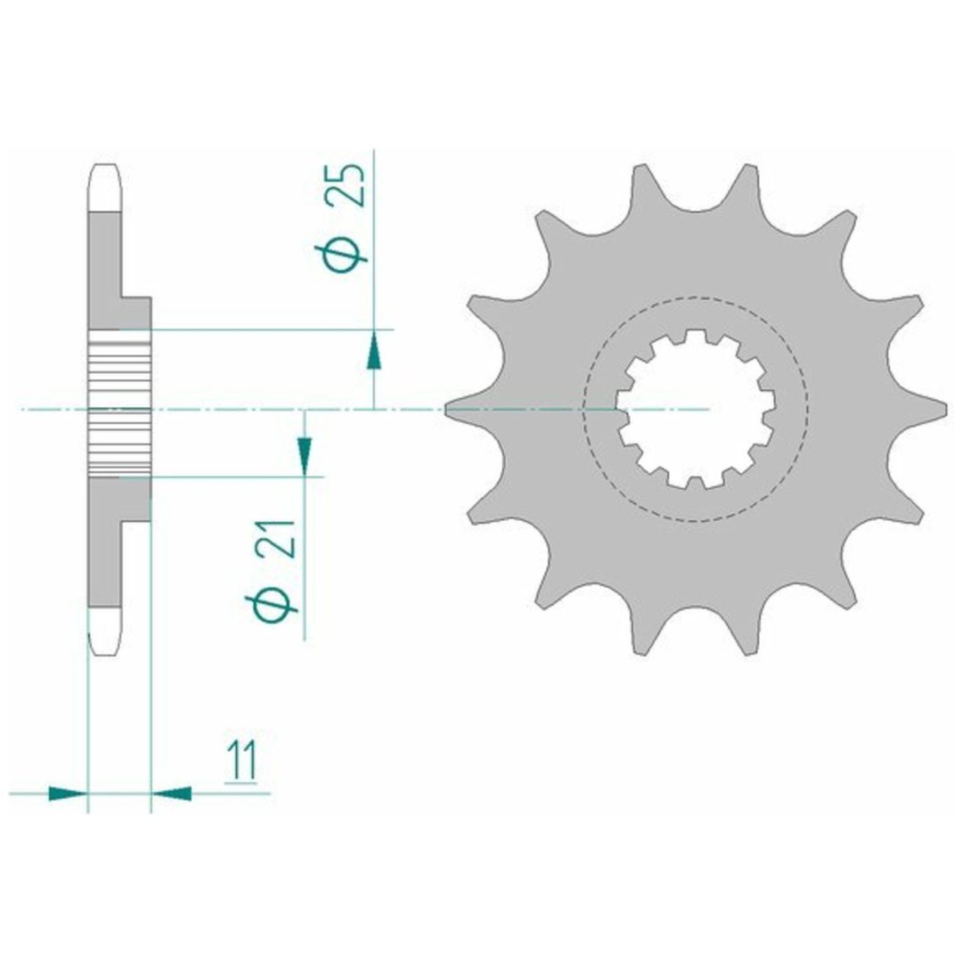 Framdrev Stål Standard Afam 520