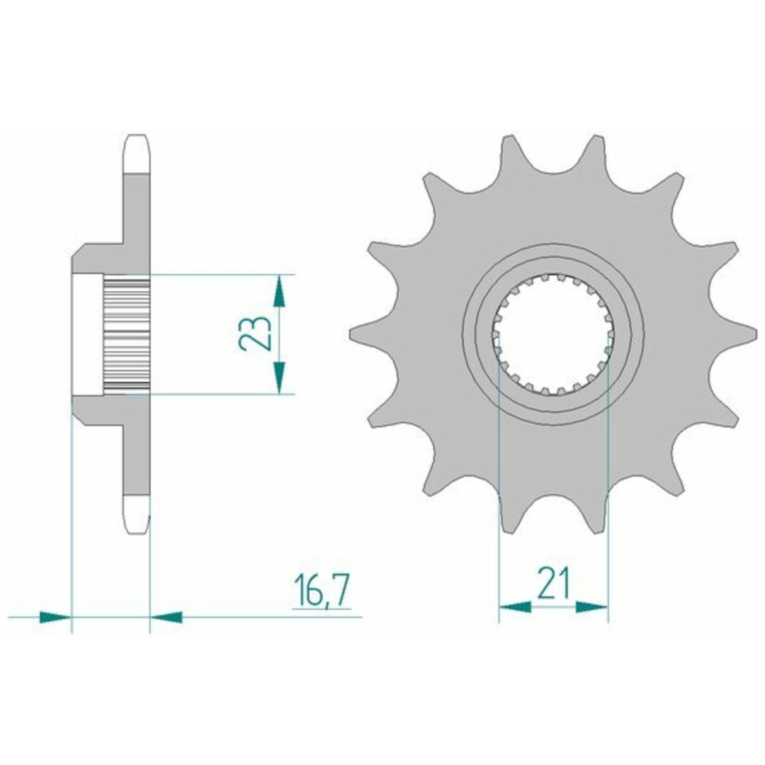 Framdrev Stål Standard Afam 520